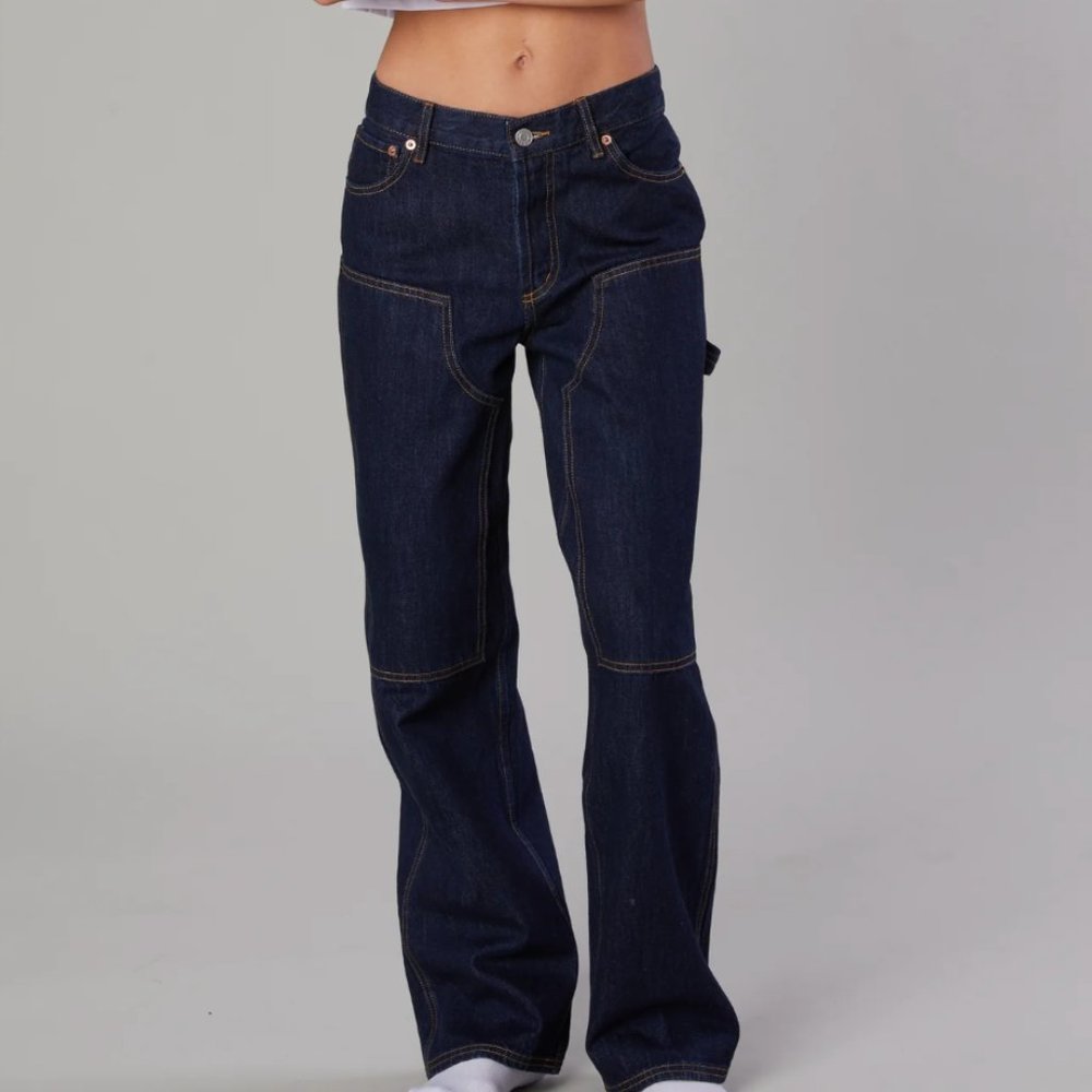 Still Here Subway Jeans 28W Indigo Wash